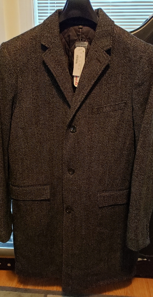 NWT Herringbone JCrew topcoat